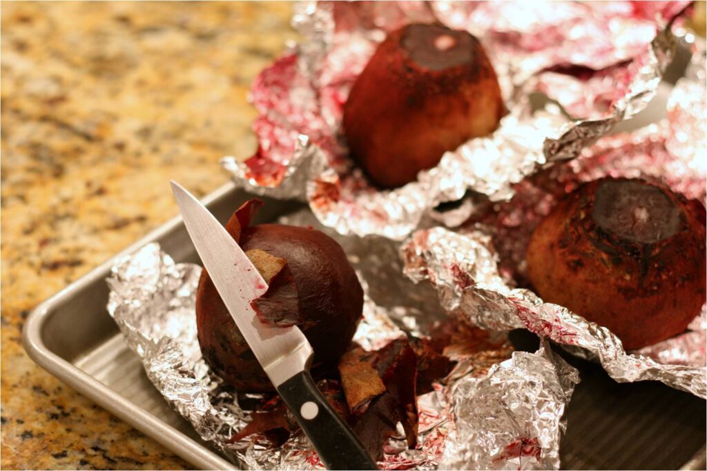 Peel Roasted Beets