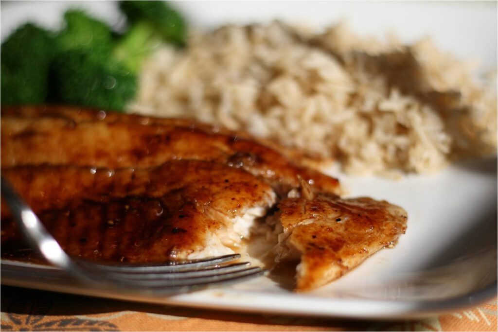 Pomegranate Tilapia Dinner