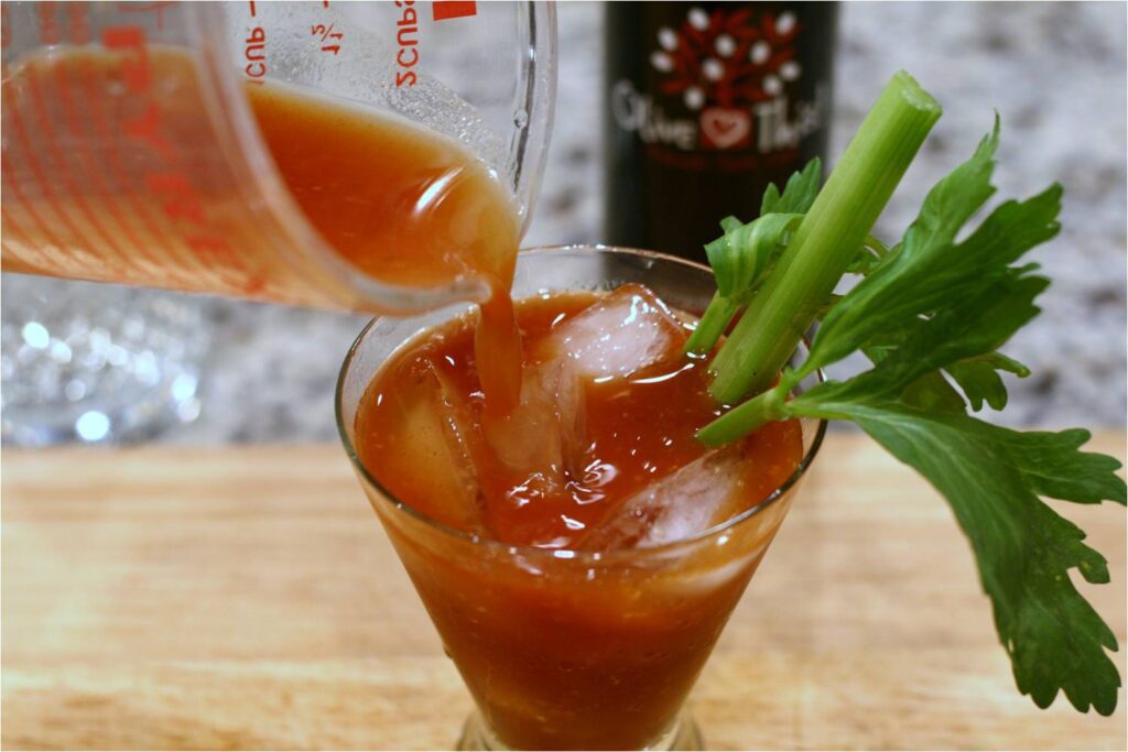 Pouring Bloody Mary