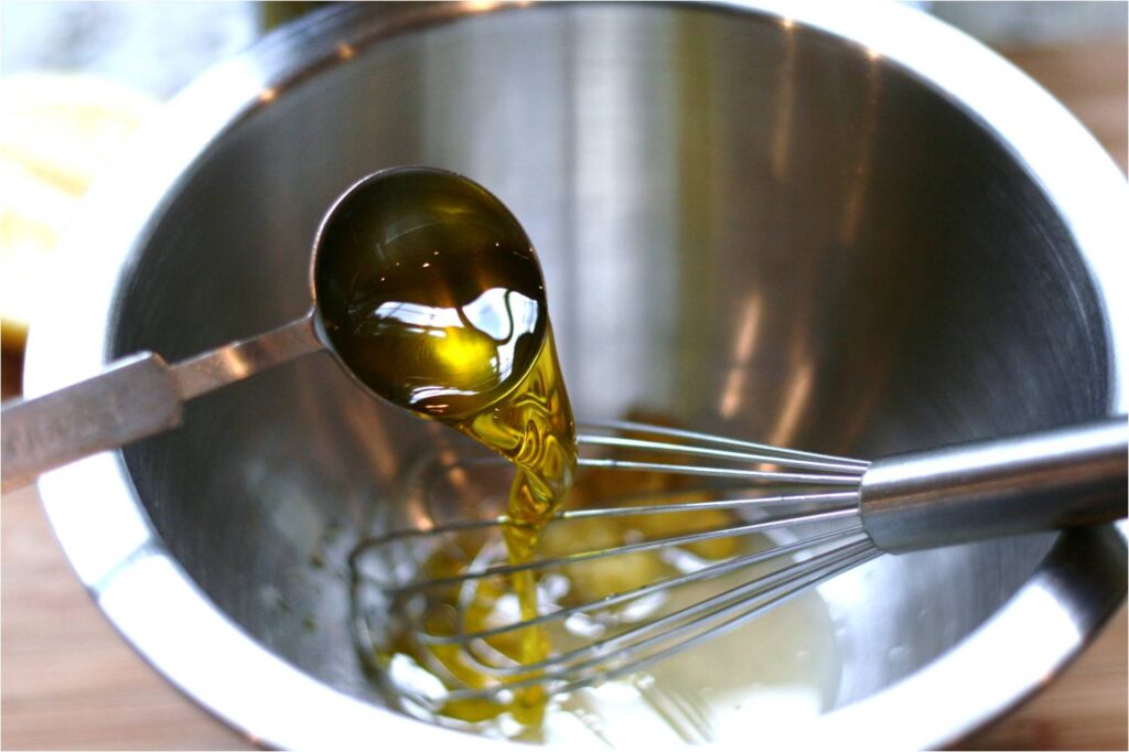 Prepare the Lemon and Garlic EVOO Dressing