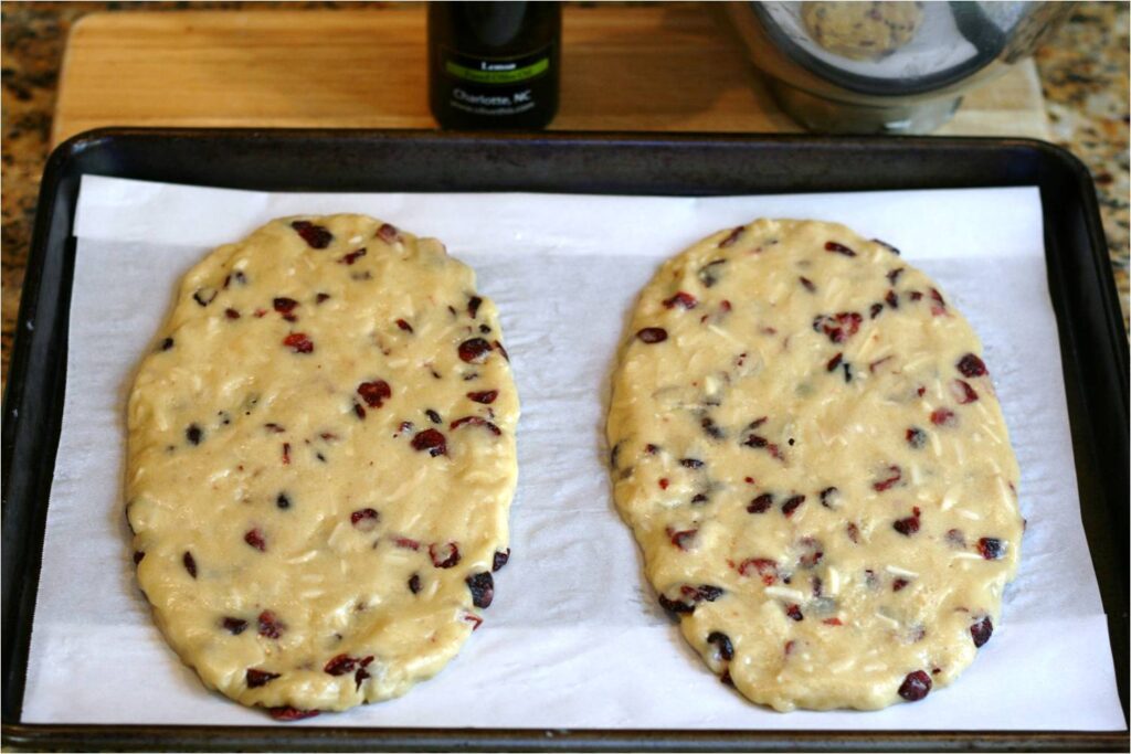 Press Biscotti Dough Flat