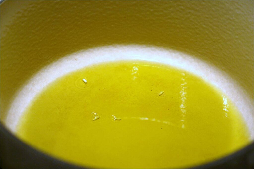 Rice Grains in Oil