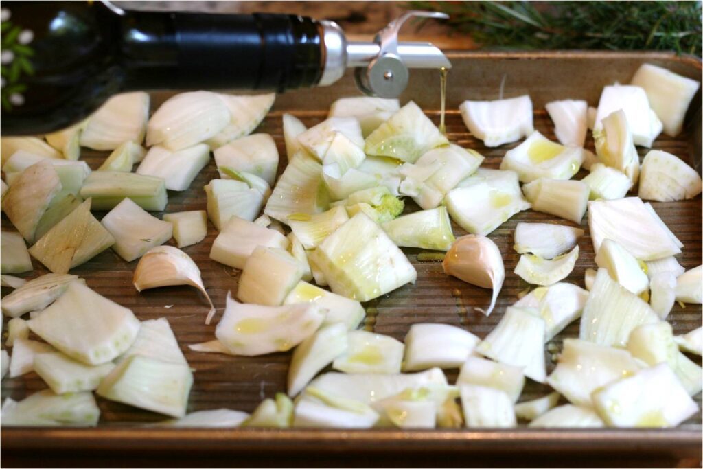 Roast Fennel and Garlic for Roasted Fennel Dip