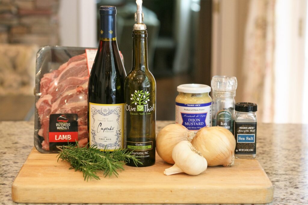 Rosemary Braised Lamb Chops Ingredients