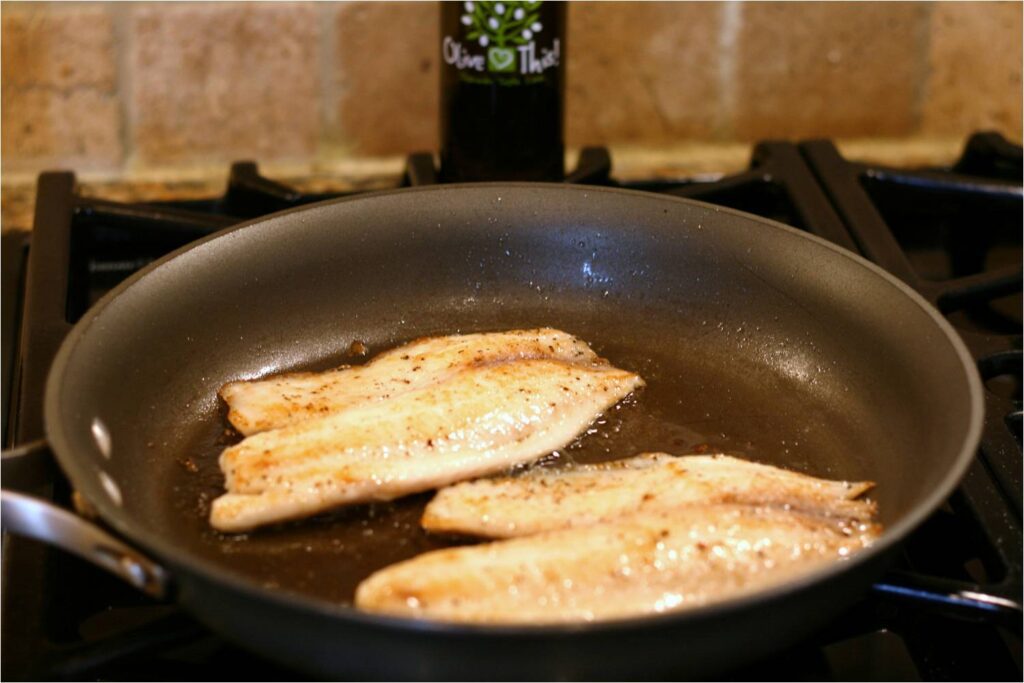 Saute Tilapia Fillets in Pan