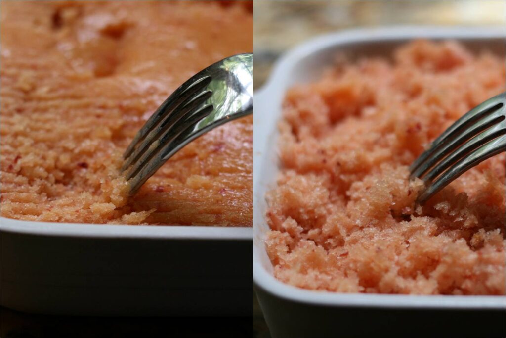 Scrape Peach Granita