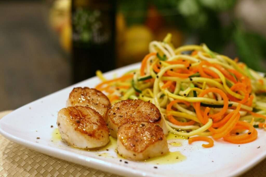 Seared Sea Scallops with Lime EVOO Feature