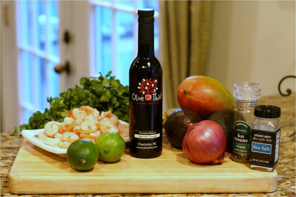 Shrimp Avocado Mango Cocktail Ingredients