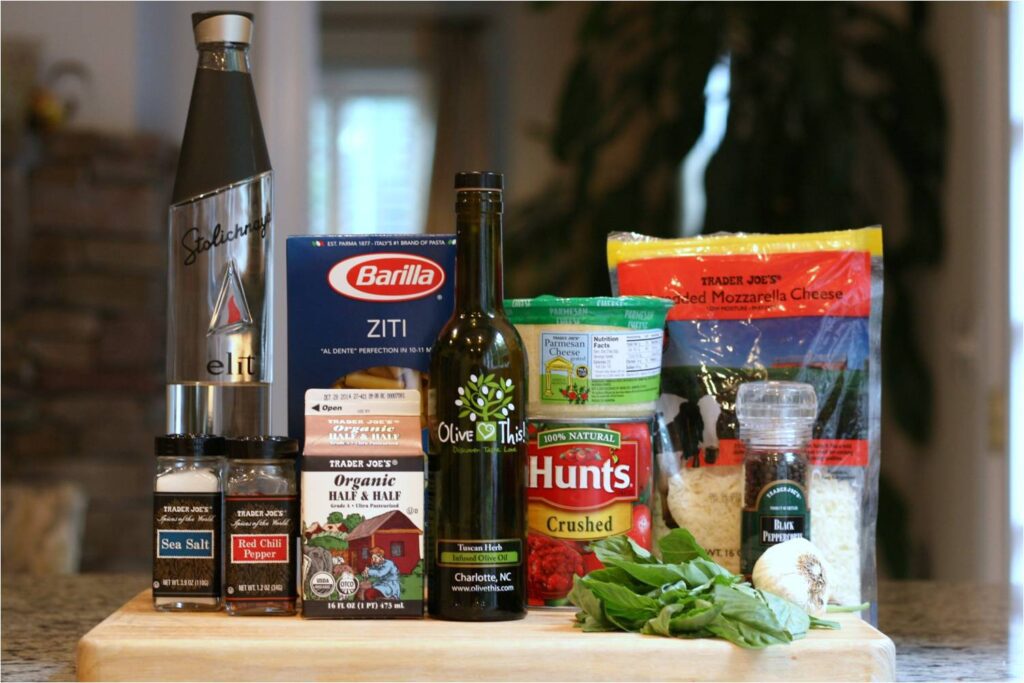 Skillet Baked Ziti Ingredients