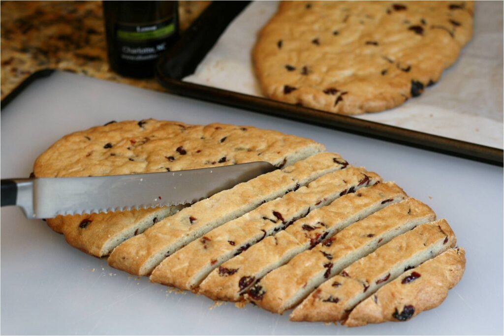 Slice Biscotti Into Pieces