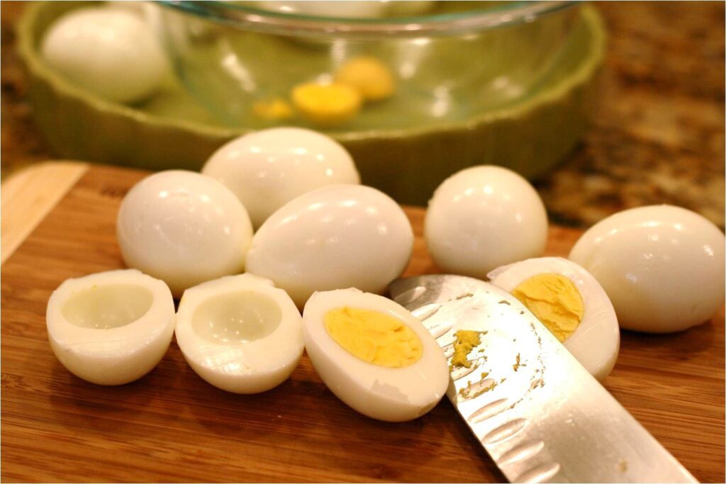 Slice Boiled Eggs