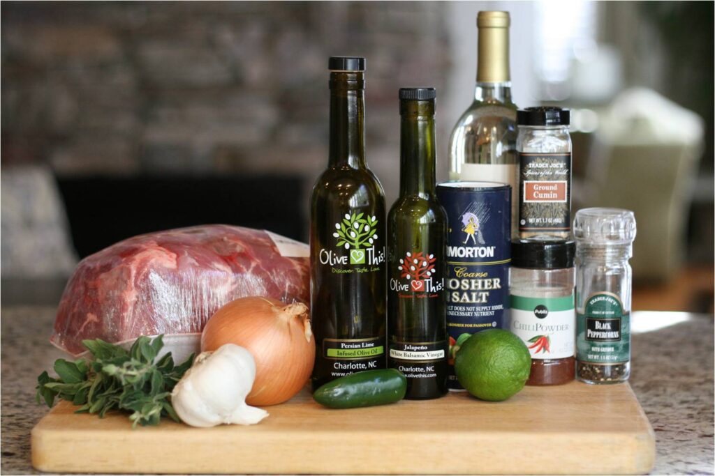 Slow-Roasted Spiced Pork Ingredients