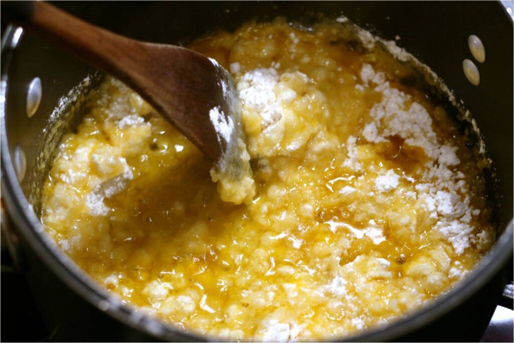 Stir Harissa Cheese Puff batter 1
