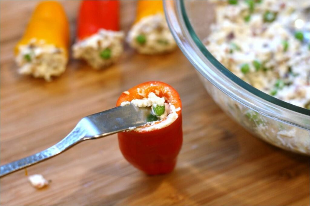 Stuff Each Baby Pepper with Filling