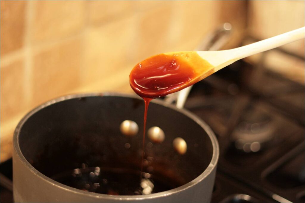 Teriyaki Sauce Thickens